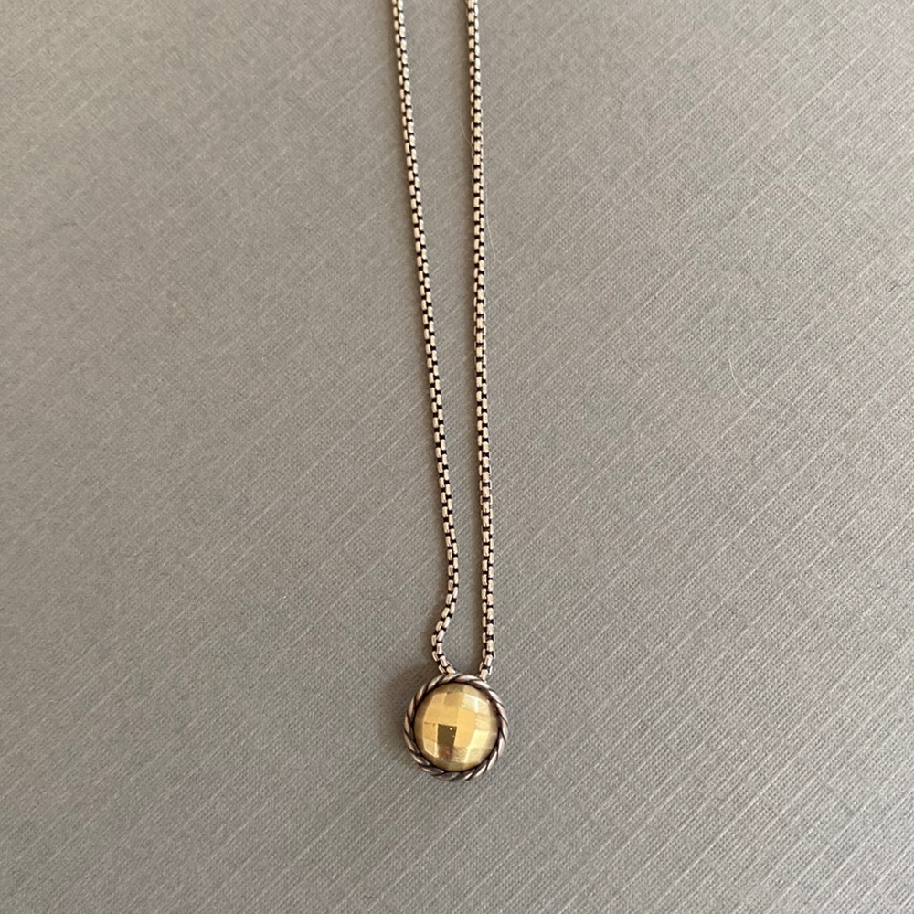 David Yurman Petite Chatelain 18k with Sterling Silver Pendant.